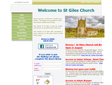 Tablet Screenshot of imberchurch.org.uk